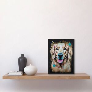 Artery8 - Golden Retriever - A4 - Framed - Wall Art Artery8 - Golden Retriever - A4 - Framed - Wall Art