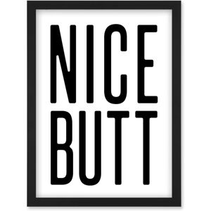 Artery8 - Toilet Wall Art Nice Butt - black - A4 - Wall Art Print Artery8 - Toilet Wall Art Nice Butt - black - A4 - Wall Art Print