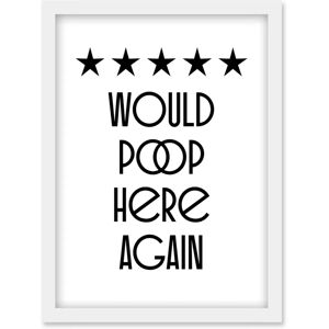 Artery8 - Toilet Sign - Funny - A4 - Wall Art Artery8 - Toilet Sign - Funny - A4 - Wall Art
