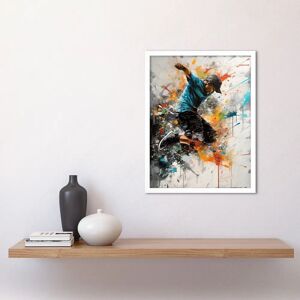 Artery8 - Parkour Jump - Paint Splat - Framed Poster Artery8 - Parkour Jump - Paint Splat - Framed Poster