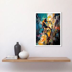 Artery8 - Rock Climber - Multicoloured - Framed art print Artery8 - Rock Climber - Multicoloured - Framed art print