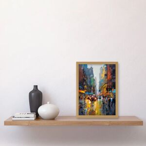 Artery8 - NYC Street Taxi Cityscape - A4 - Wall Art Artery8 - NYC Street Taxi Cityscape - A4 - Wall Art