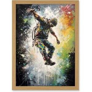 Artery8 - Base Jumping - Multicoloured - A4 - Framed Wall Art Artery8 - Base Jumping - Multicoloured - A4 - Framed Wall Art