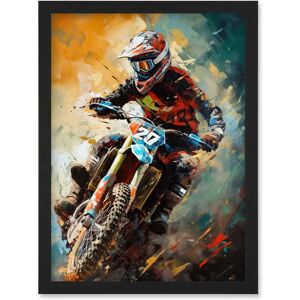 Artery8 - Motocross Race Driver - A4 - Wall Art Print Artery8 - Motocross Race Driver - A4 - Wall Art Print