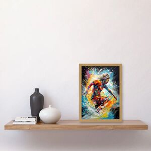 Artery8 - Surfer on Splatter Paint Waves - Light Oak Artery8 - Surfer on Splatter Paint Waves - Light Oak