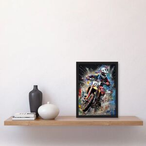 Artery8 - Motocross Race Action Shot - A4 - Framed Wall Art Artery8 - Motocross Race Action Shot - A4 - Framed Wall Art
