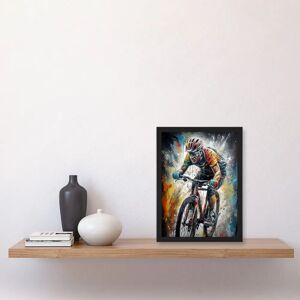 Artery8 - Bike Rider Racing Paint Splat - A4 - Art Print Artery8 - Bike Rider Racing Paint Splat - A4 - Art Print
