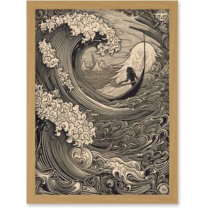 Artery8 - Jonah and the Storm at Sea - Framed Wall Art Print Artery8 - Jonah and the Storm at Sea - Framed Wall Art Print