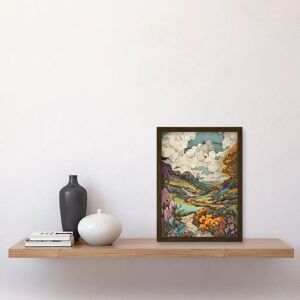 Artery8 - Meadow River - Multicoloured - Framed Wall art print Artery8 - Meadow River - Multicoloured - Framed Wall art print