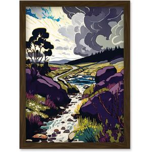 Artery8 - Stormy Clouds over Stream Wild Scottish Landscape - A4 Artery8 - Stormy Clouds over Stream Wild Scottish Landscape - A4
