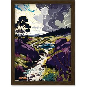 Artery8 - Stormy Clouds over Stream Wild Scottish Landscape - A4 Artery8 - Stormy Clouds over Stream Wild Scottish Landscape - A4