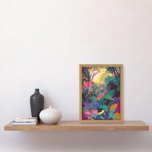 Artery8 - Vibrant Tropical Rainforest Sunrise - A4 - Wall Art Artery8 - Vibrant Tropical Rainforest Sunrise - A4 - Wall Art