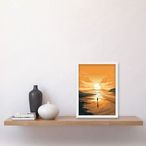 Artery8 - Walk into the Sunset - A4 - Framed - Wall art print Artery8 - Walk into the Sunset - A4 - Framed - Wall art print