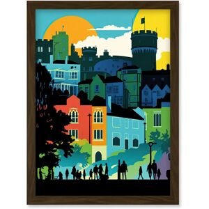 Artery8 - Nottingham City Abstract Multicoloured Cityscape Artwork - A4 - Framed - Wall Art Print Artery8 - Nottingham City Abstract Multicoloured Cityscape Artwork - A4 - Framed - Wall Art Print