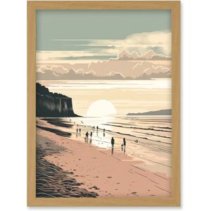 Artery8 - Dog Walks on the Beach - A4 - Framed Wall Art Artery8 - Dog Walks on the Beach - A4 - Framed Wall Art