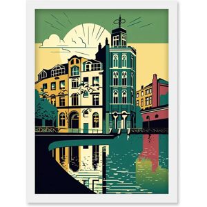Artery8 Leeds Architecture Waterfront - A4 - Framed - Art Artery8 Leeds Architecture Waterfront - A4 - Framed - Art
