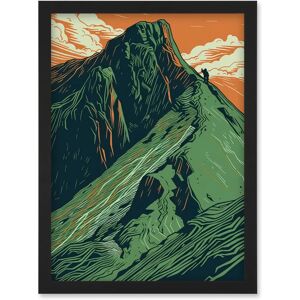 Artery8 - Hiking the Striding Edge - Orange and Green Artery8 - Hiking the Striding Edge - Orange and Green