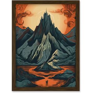 Artery8 - Erebor The Lonely Mountain - A4 - Wall Art Artery8 - Erebor The Lonely Mountain - A4 - Wall Art