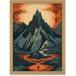 Artery8 - Erebor - Light oak - A4 - Framed Wall Art Print Artery8 - Erebor - Light oak - A4 - Framed Wall Art Print