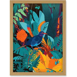 Artery8 - Bird in Tropical Forest - Light Oak Artery8 - Bird in Tropical Forest - Light Oak