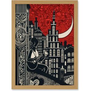 Artery8 - Street Musician in Edinburgh - Framed Wall Art Artery8 - Street Musician in Edinburgh - Framed Wall Art