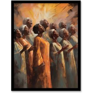 Artery8 - African Country Gospel Choir - Framed - Wall Art Artery8 - African Country Gospel Choir - Framed - Wall Art