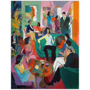 Artery8 - After Dinner Cocktails - Colourful - XL - Wall Art Artery8 - After Dinner Cocktails - Colourful - XL - Wall Art
