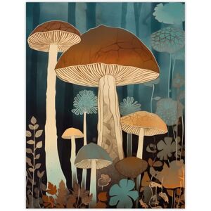 Artery8 - Cep - Blue - Brown - Wall Art Artery8 - Cep - Blue - Brown - Wall Art