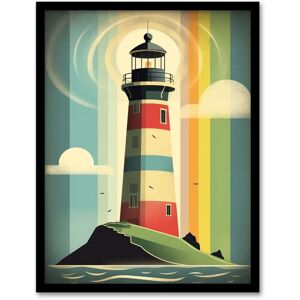 Artery8 - Lighthouse - Multicoloured - Seascape - Wall Art Artery8 - Lighthouse - Multicoloured - Seascape - Wall Art