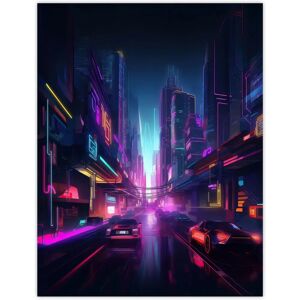 Artery8 - Neon Cityscape - Tech - Large - Poster Artery8 - Neon Cityscape - Tech - Large - Poster