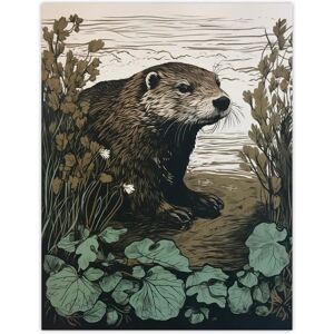 Artery8 - Otters Landing - Vintage - River - Wall Art Poster Artery8 - Otters Landing - Vintage - River - Wall Art Poster