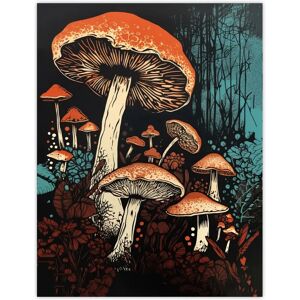 Artery8 - Vintage Fungi Aesthetic Mushroom - XL - Wall Art Artery8 - Vintage Fungi Aesthetic Mushroom - XL - Wall Art