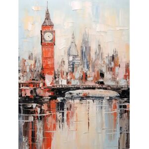 Artery8 London Skyline Abstract Red XL Wall Art Print Artery8 London Skyline Abstract Red XL Wall Art Print