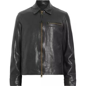 AllSaints Miller Zip Up Leather Jacket - Leather Jacket AllSaints Miller Zip Up Leather Jacket - Leather Jacket