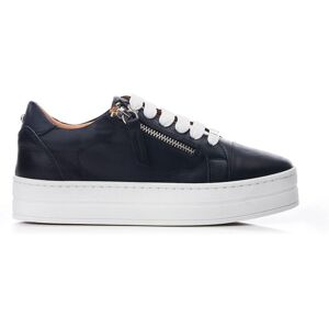 Moda in Pelle Abbiy Navy Leather Chunky Trainers - Sneaker Moda in Pelle Abbiy Navy Leather Chunky Trainers - Sneaker