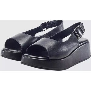 Moda in Pelle Gorge Leather Slingback Low Wedge Sandals - Sandals Moda in Pelle Gorge Leather Slingback Low Wedge Sandals - Sandals