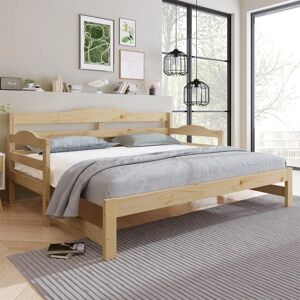 Merax Daybed Wooden 3ft Single Guest Bed - Solid Pine - White Merax Daybed Wooden 3ft Single Guest Bed - Solid Pine - White
