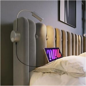 ModernLuxe Opbergbed - LED USB Fluweel 90x200cm ModernLuxe Opbergbed - LED USB Fluweel 90x200cm