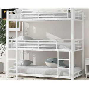 ModernLuxe - Lit superposé triple - Blanc - Bunk bed ModernLuxe - Lit superposé triple - Blanc - Bunk bed