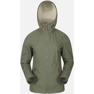 Mountain Warehouse Iona Soft Shell Jas Khaki - Waterbestendig Mountain Warehouse Iona Soft Shell Jas Khaki - Waterbestendig