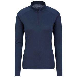 Mountain Warehouse Talus Lange Mouw Thermo Top met Rits - Navy - Maat 16 Mountain Warehouse Talus Lange Mouw Thermo Top met Rits - Navy - Maat 16