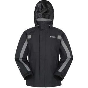 Mountain Warehouse Kinder Waterdichte Jas - Zwart - Maat 9-10 jaar Mountain Warehouse Kinder Waterdichte Jas - Zwart - Maat 9-10 jaar
