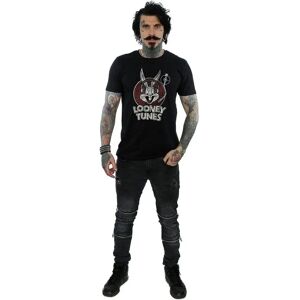 Looney Tunes - Bugs Bunny Logo Cotton T-Shirt - Black - T-Shirt Looney Tunes - Bugs Bunny Logo Cotton T-Shirt - Black - T-Shirt