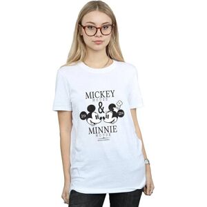 Disney White Mickey & Minnie Mouse Cotton T-Shirt Disney White Mickey & Minnie Mouse Cotton T-Shirt
