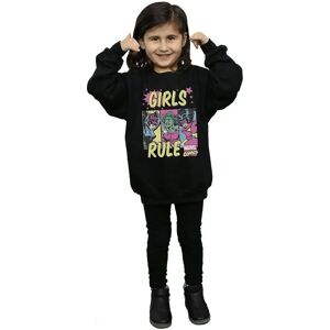 Marvel Comics Girls Rule Sweatshirt - Girls' Black Long-Sleeve Top Marvel Comics Girls Rule Sweatshirt - Girls' Black Long-Sleeve Top