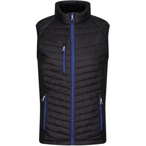 Regatta Navigate Quilted Hybrid Gilet - Black/New Royal - S-3XL Regatta Navigate Quilted Hybrid Gilet - Black/New Royal - S-3XL