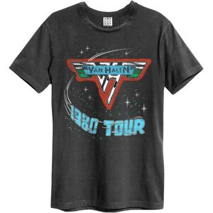 Amplified Van Halen 1980 Tour Charcoal Blue T-Shirt - T-Shirt Amplified Van Halen 1980 Tour Charcoal Blue T-Shirt - T-Shirt