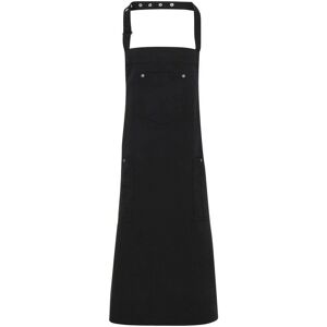 Premier Unisex Erwachsene Twill Chino Schürze - Schwarz Premier Unisex Erwachsene Twill Chino Schürze - Schwarz