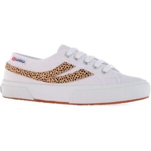 Superga Womens Cotu Cheetah Print Leather Trainers - Sneaker Superga Womens Cotu Cheetah Print Leather Trainers - Sneaker