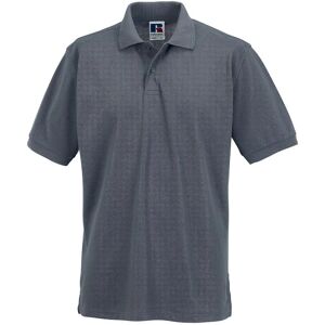 Russell Athletic Mens Convoy Grey Pique Polo Shirt Russell Athletic Mens Convoy Grey Pique Polo Shirt
